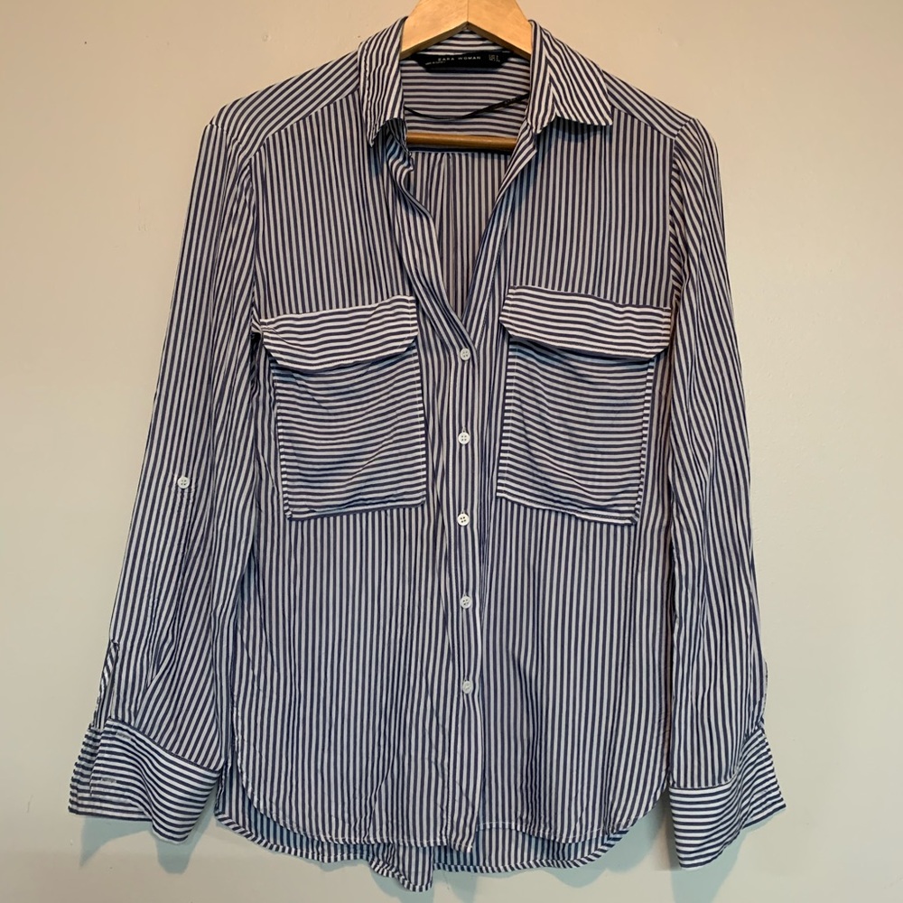 Zara Pin Strip Blouse